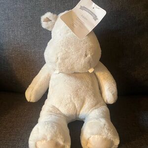 Pottery Barn Kids Hippo Hippopotamus Plush Stuffed Animal Gray 14"
